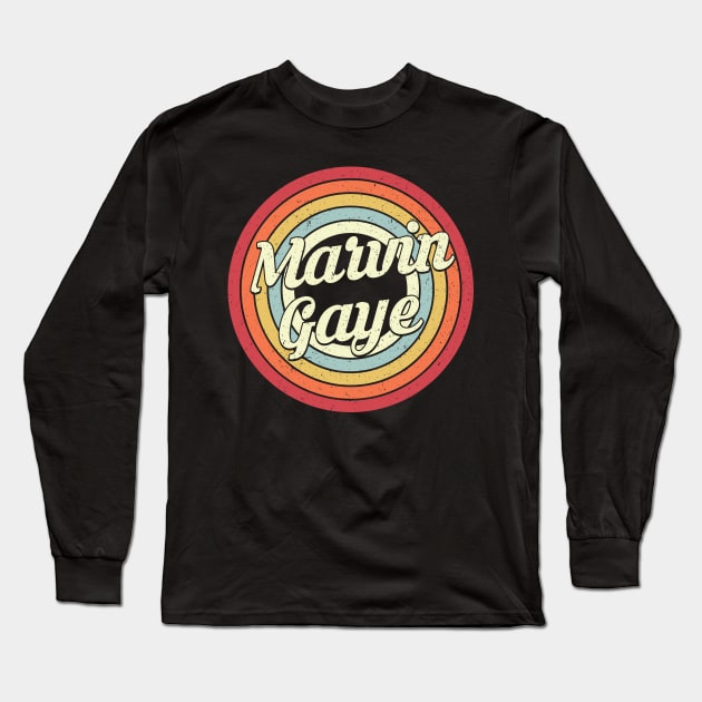 Marvin Proud Name Retro Rainbow Tribute Long Sleeve T-Shirt by Alien Landscape Store